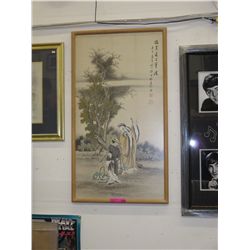 Print on board - oriental motif