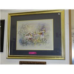 Framed Andres Clapines print