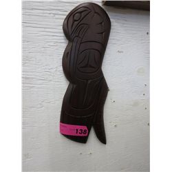 Signed Laurence Andrew "Raven" wall plaque