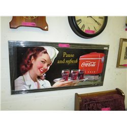 Framed print "Coca Cola - Pause & Refresh"