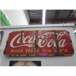Vintage 1941 metal Coca Cola sign