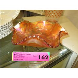 Vintage carnival glass dish