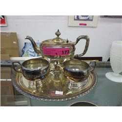 Silver plated tea set