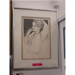Signed limited edition Len Gibbs lithograph