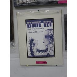 Sheet music cover for "Blue Lei"