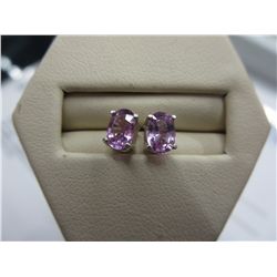 New stud-style earrings with fancy pink Sapphires
