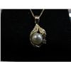 Image 1 : 10KT yellow gold Pearl & Diamond ring