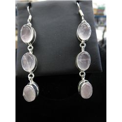 New Pink Quartz earrings