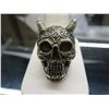 Image 1 : Man's Solid Bronze ring.  Horned Devil design.