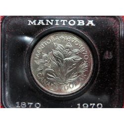 1970 Canada Manitoba Dollar, 50% silver
