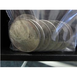 8 x Canada Canoe Dollars, various years