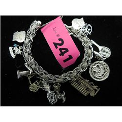 Estate Sterling Silver Charm bracelet