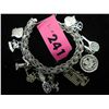 Image 1 : Estate Sterling Silver Charm bracelet
