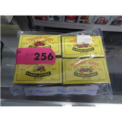 4 Matchbox die-cast cars