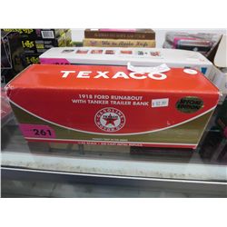 Texaco Tanker Trailer bank - Die--cast scale model