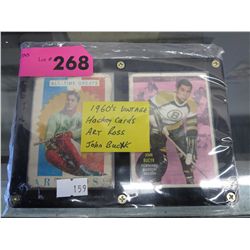 1960's Art Ross & John Bucyk hockey cards