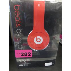 On ear headphones with control talk - red