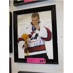 Signed Martin Brodeur hockey photo