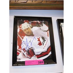Signed Steve Yzerman hockey photo