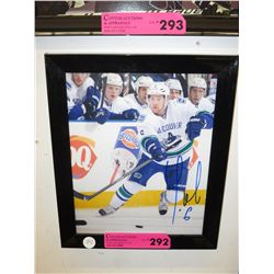 Signed Yannick Weber hockey photograph