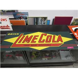 RARE -  "Drink Lime Cola" sign