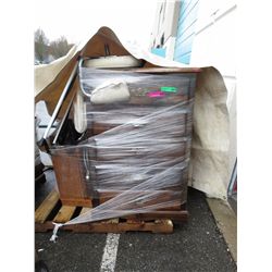 Skid of misc. furniture, etc.