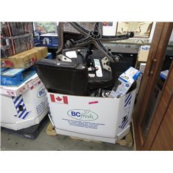 Skid of misc household furniture & electronics