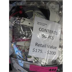 90 pcs of new fashion jewelry, wrapped for retail