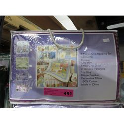New 9 pc crib  bedding set