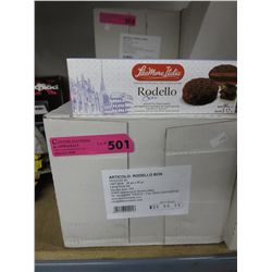 Case of Italian chocolate covered crunchy cookies