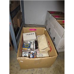 Box of assorted sports trading