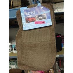 4 Piece automotive car mats, new, beige