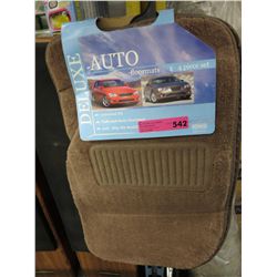 4 Piece automotive car mats, new, beige