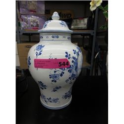 Lidded grey glazed ceramic container