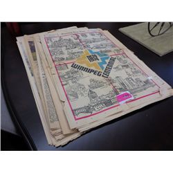 12 x 1970's Winnipeg Free Press papers