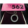 Image 1 : 14KT white Gold & diamond pendant