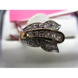 Austrian crystal ring, size 8