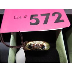 Gold coloured "The One Ring", size 10