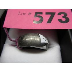 Real custom Damascus steel ring