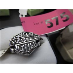 Harley Davidson motorcycle ring, size 11