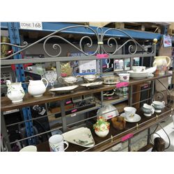 13 PCs of china, glass, silver plate & ceramics