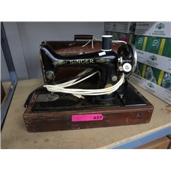 Vintage Singer portable sewing machine