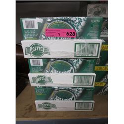 3 flats of Perrier water