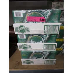 3 flats of Perrier water