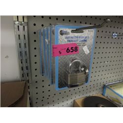 5 Laminated Brico padlocks