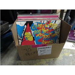 Vintage LP records, approx. 25