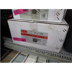 Case of 3" common coil nails
