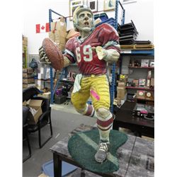 Large football player statue - as is