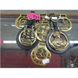 Vintage horse brasses