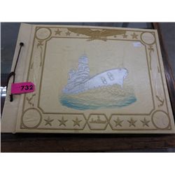 Early 1940's WWII Navy scrap book - near perfect